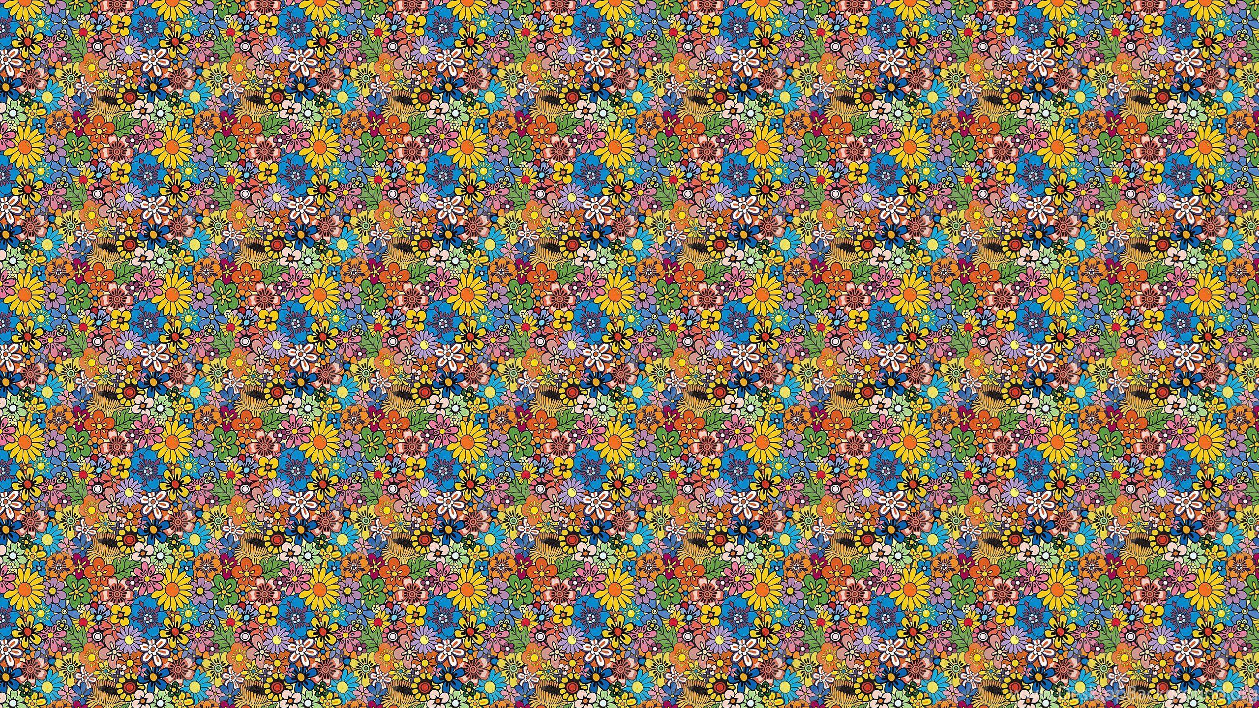 2560x1440 Aesthetic Vintage Hippie Wallpaper