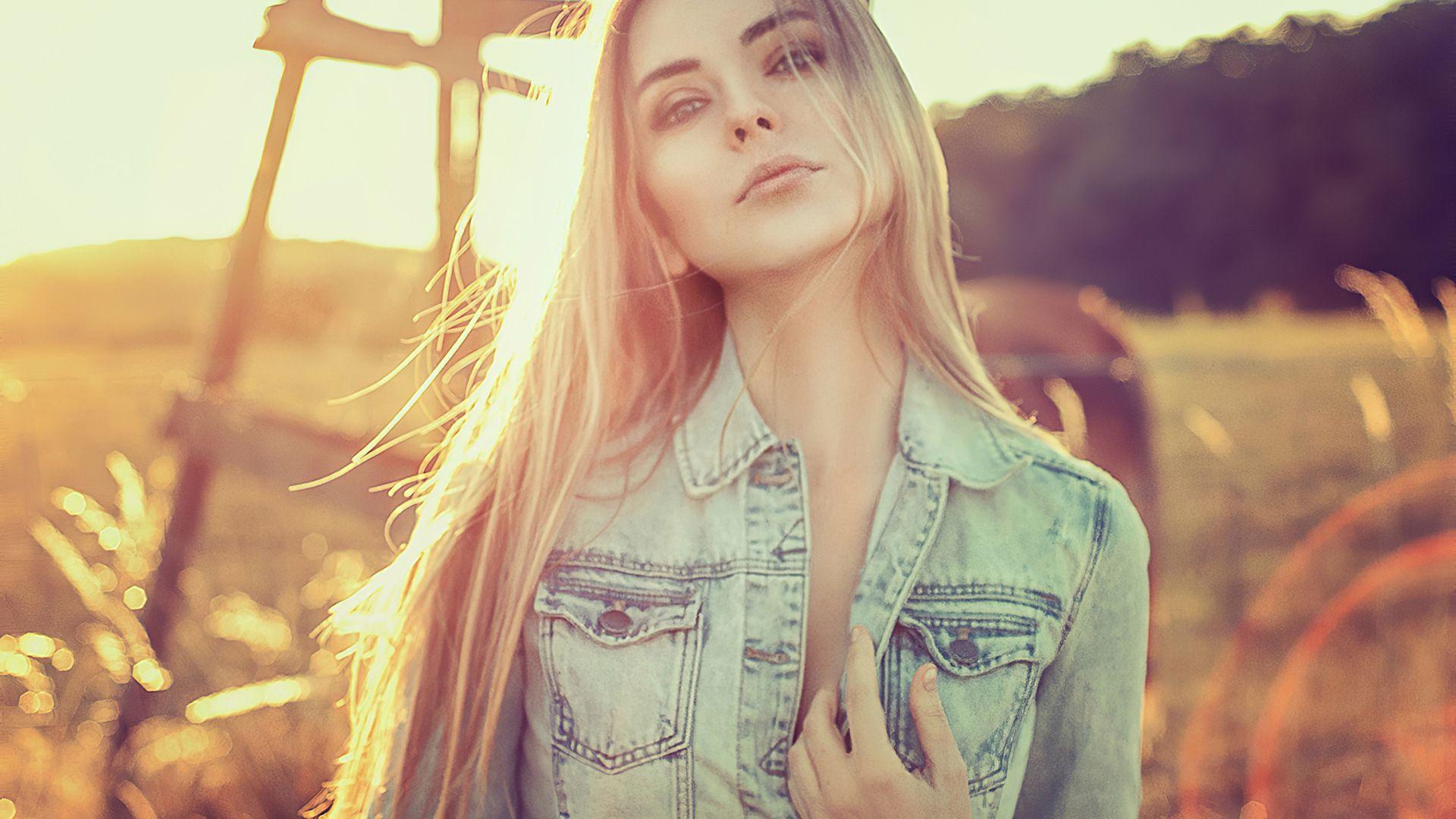1920x1080 Blonde Country Girl Laptop Full HD 1080P HD 4k Wallpaper, Image, Background, Photo and Picture
