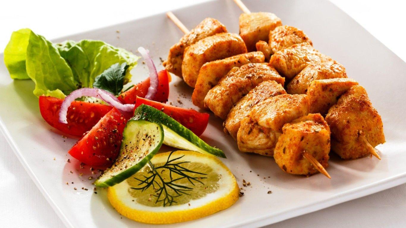 1366x768 Kebab Meat Food Wallpaper: Desktop HD Wallpaper Free Image, Picture, Photo on