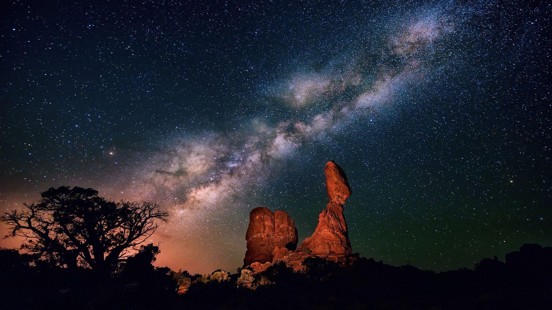 1920x1080 Milky Way From Earth HD Wallpaper, Background Image