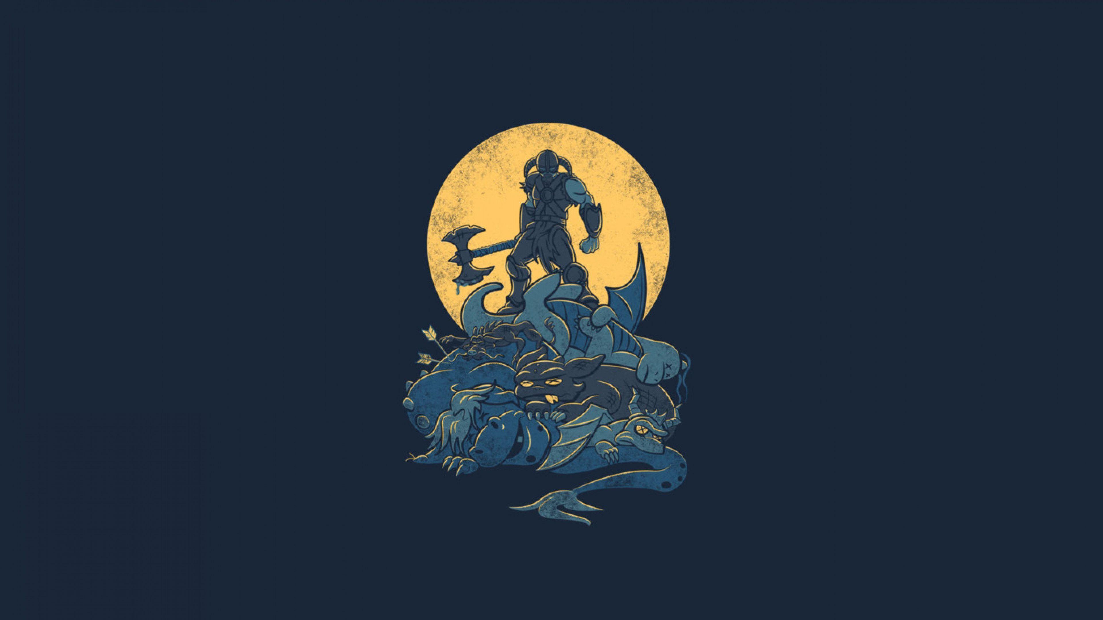 3840x2160 Flat Gaming Wallpaper