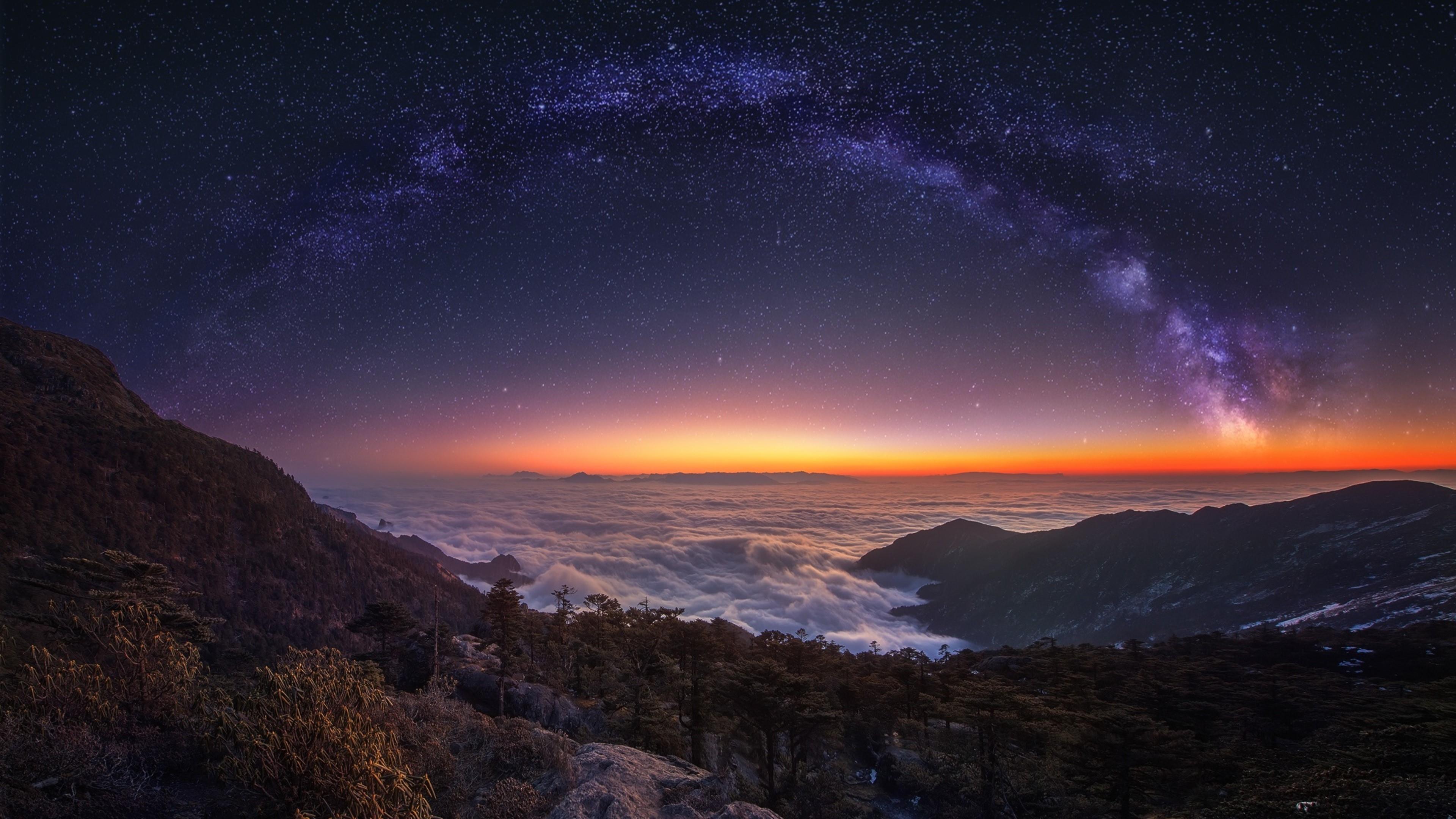 3840x2160 Milky Way Nature Night Wallpaper. Wallpaper Studio 10