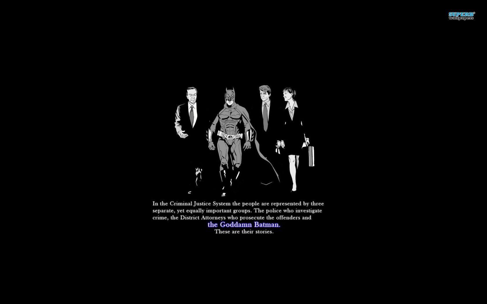1680x1050 Law and Order Batman wallpaper. Batman wallpaper, Funny wallpaper, Batman