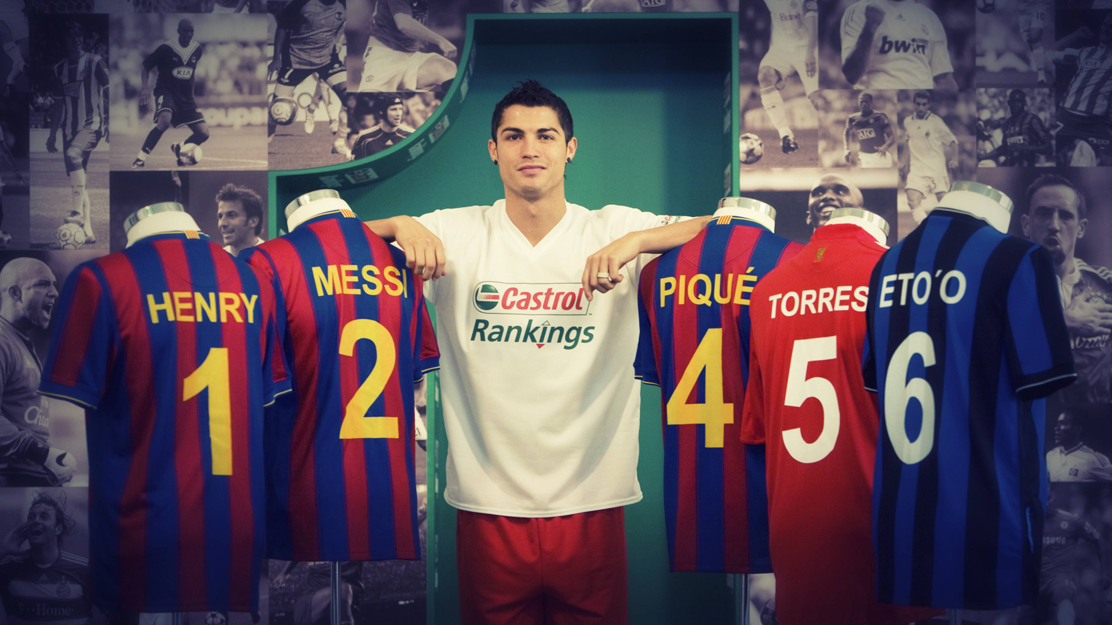 3840x2160 ronaldo messi, henry, pique 4K Wallpaper, HD Sports 4K Wallpaper, Image, Photo and Background