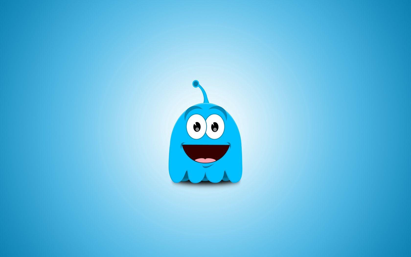 1680x1050 Download wallpaper 1680x1050 muzzle, blue, vector, funny widescreen 16:10 HD background