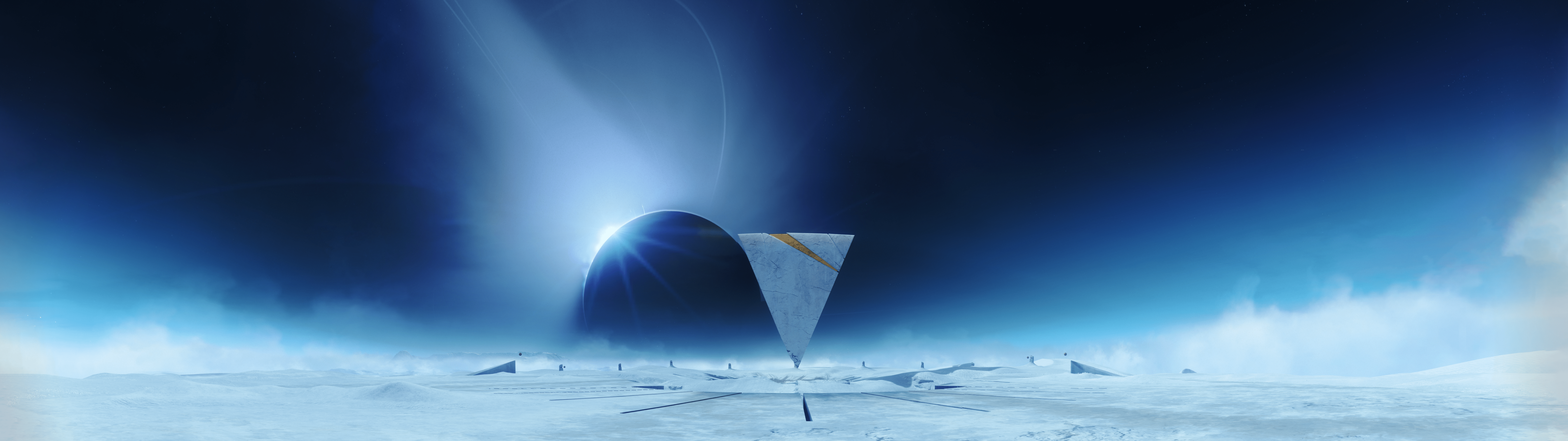 7680x2160 Have a 4k dual monitor Unknown Space wallpaper I made