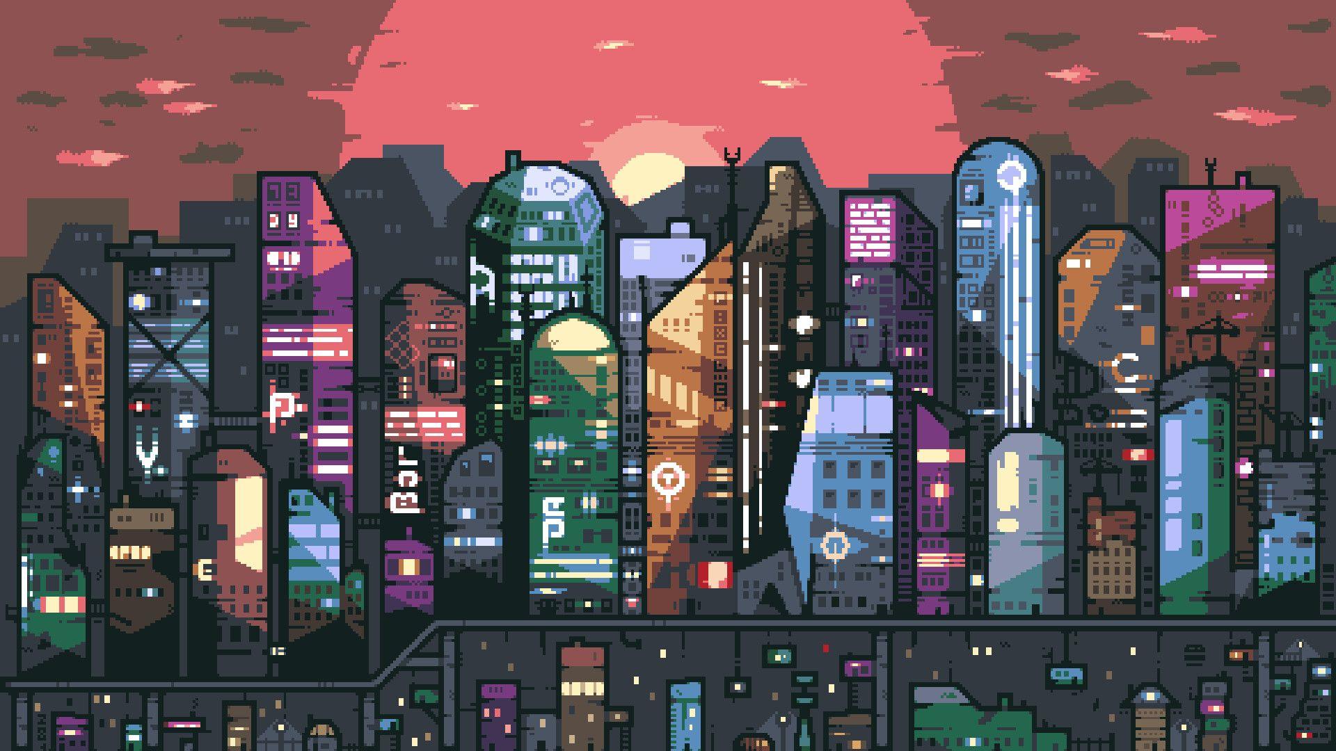 Cyberpunk Pixel Art Wallpapers Top Free Cyberpunk Pixel Art