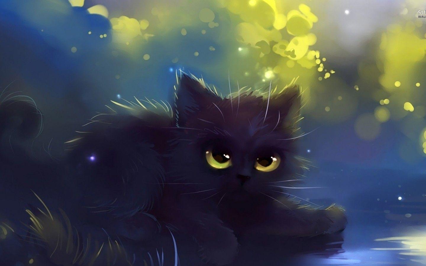 1440x900 Anime Kitten Wallpaper 18642