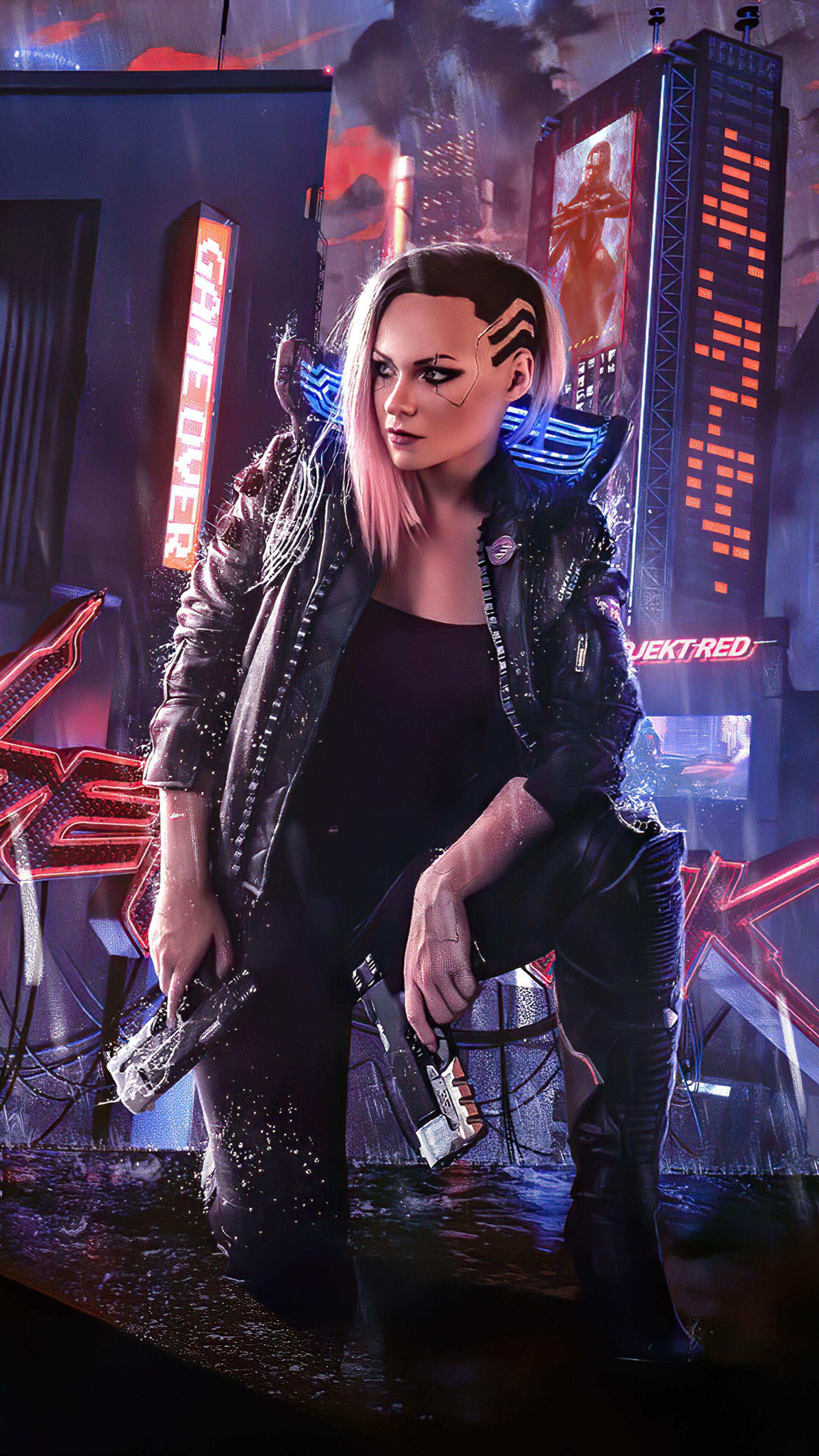 2160x3840 Cyberpunk Female, V, 4K phone HD Wallpaper, Image, Background, Photo and Picture