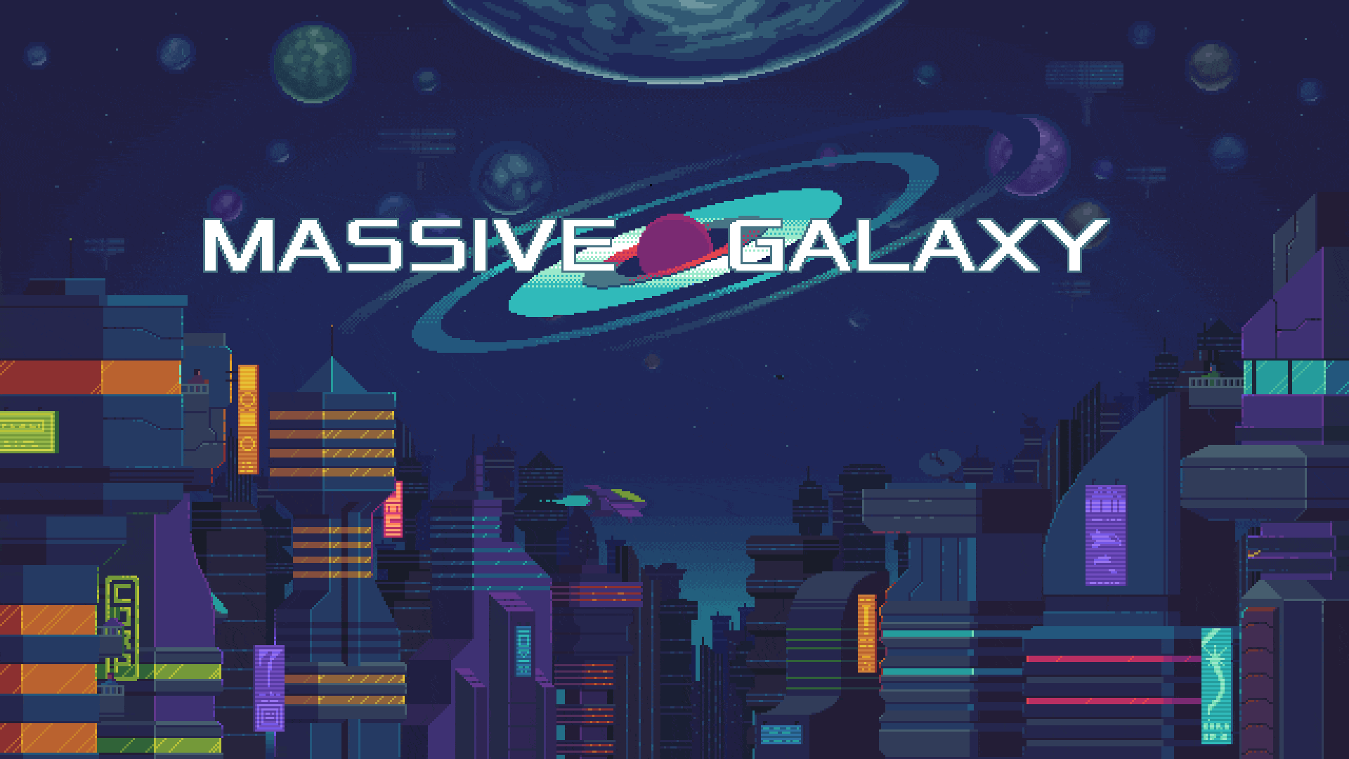 1920x1080 There Is Hope For The Galaxy Yet Pinterest Cyberpunk Pixel Art Tron City Wallpaper