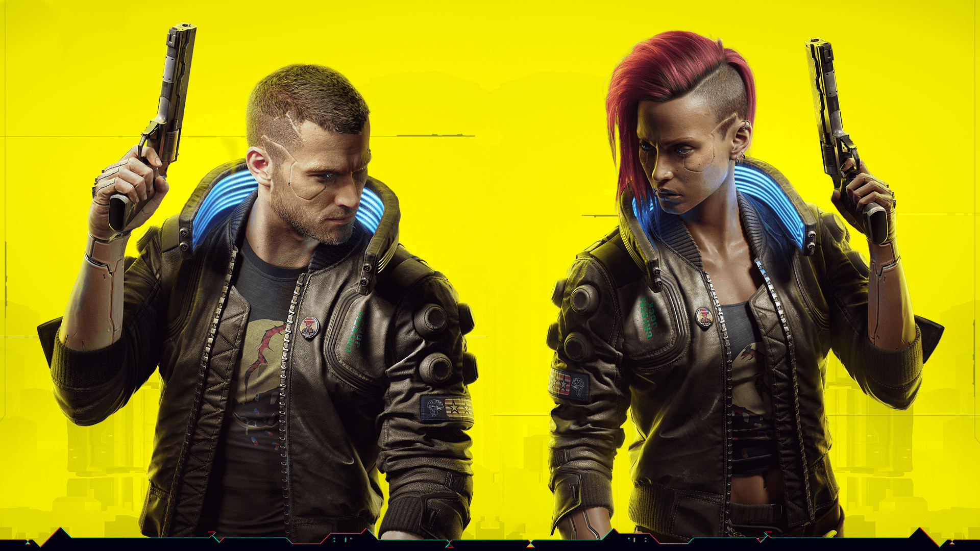 1920x1080 Male and Female V Wallpaper