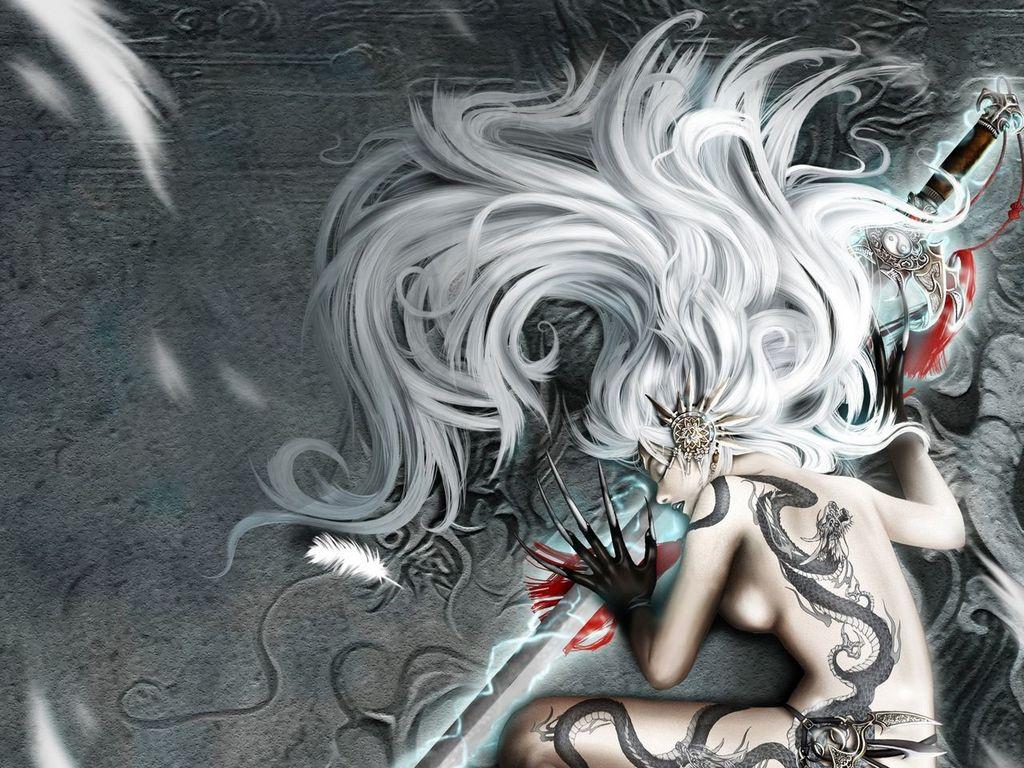 1024x768 GTE26 Awesome Tattoo Background, Wallpaper