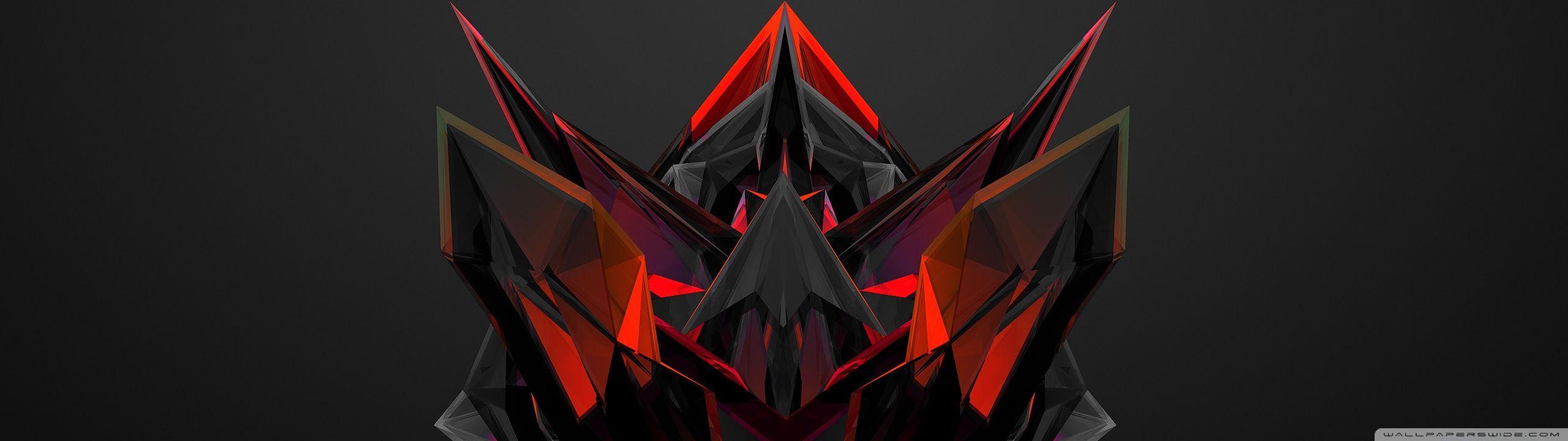 2560x720 Black And Red Dual Monitor