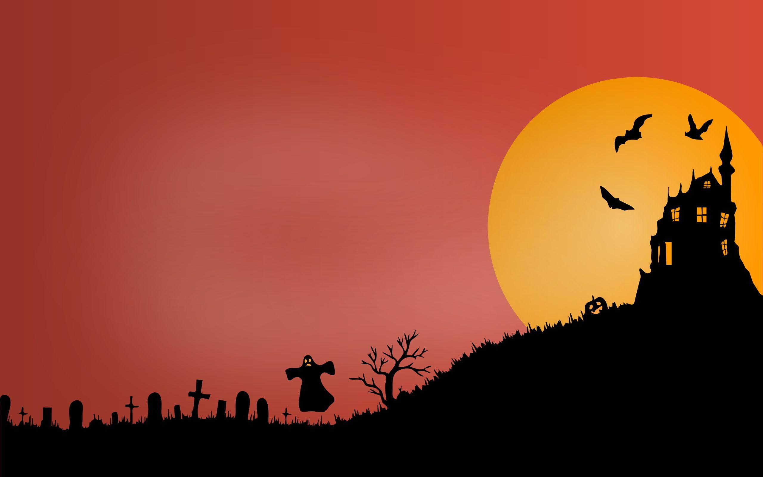 2560x1600 Halloween Scary Castle Wallpaper
