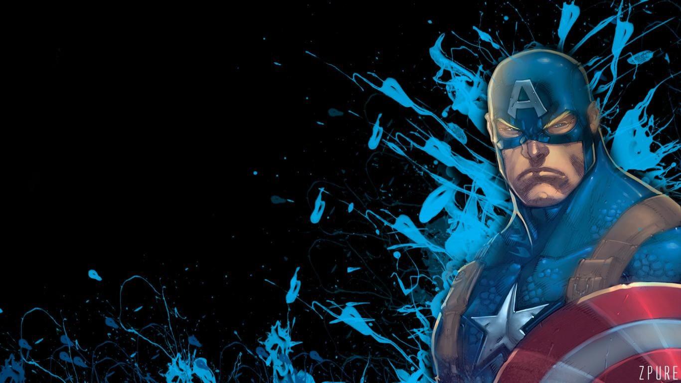 1366x768 Captain America (Marvel comics) wallpaper 1366x768 (laptop) desktop
