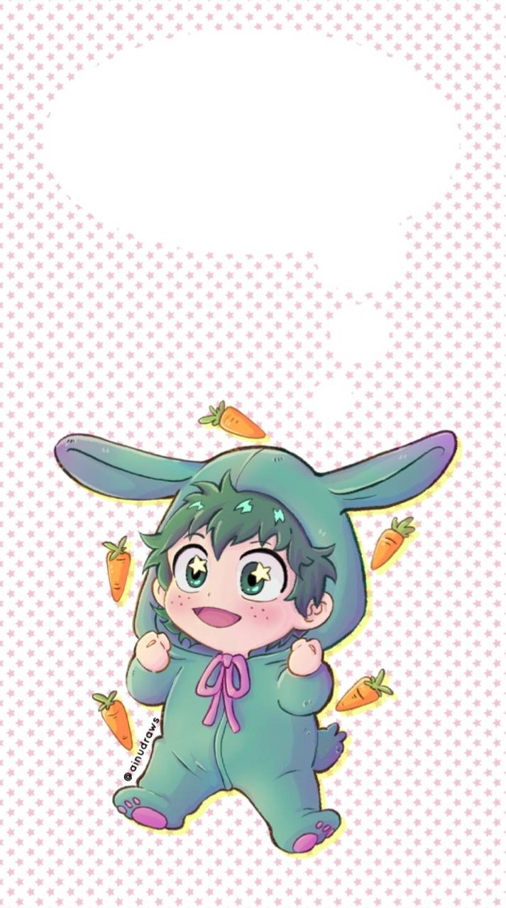 713x1280 Cute Deku wallpaper