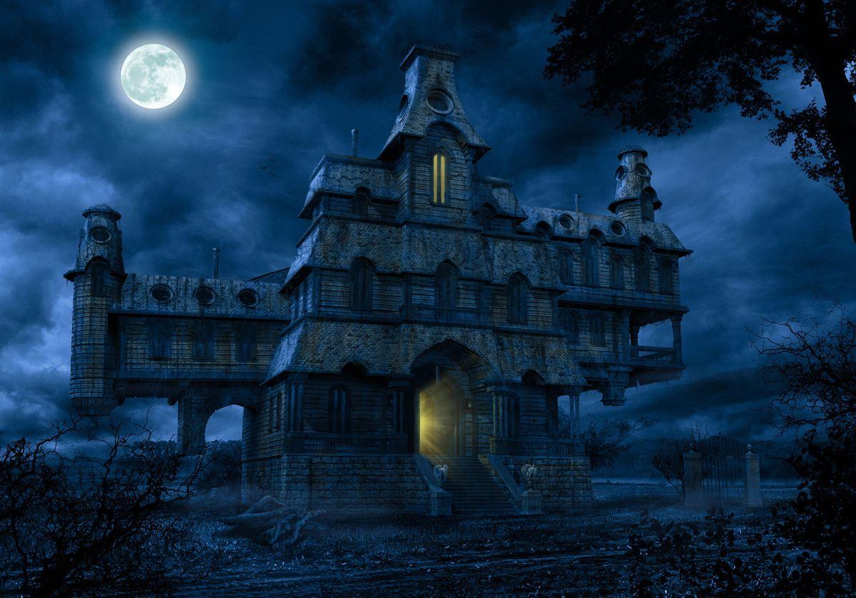 1200x838 Scary Blue Haunted House Picture, Photo, and Image for Facebook, Tumblr, Pinterest, and Twitter