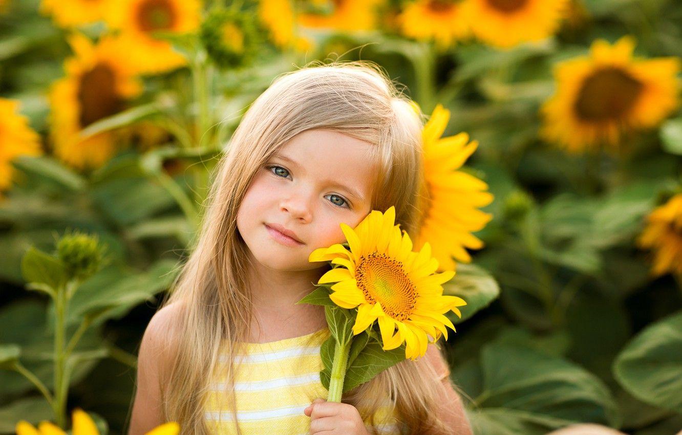 1332x850 Wallpaper look, face, mood, sunflower, girl image for desktop, section настроения