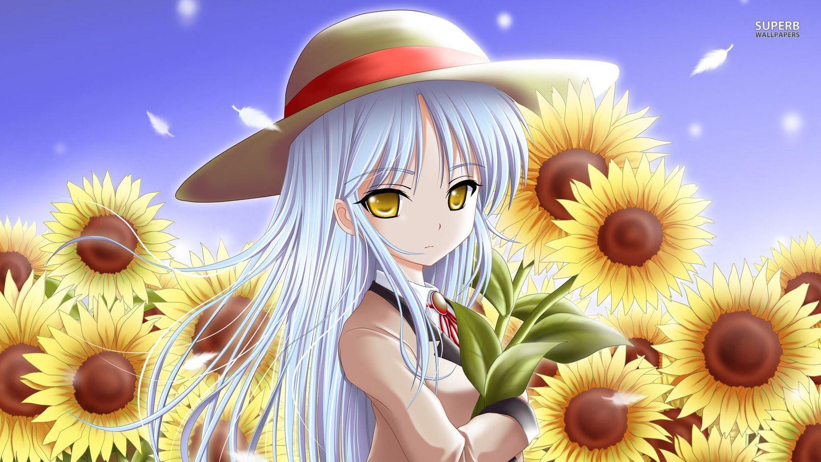1600x900 Sunflower Girl Wallpaperx900