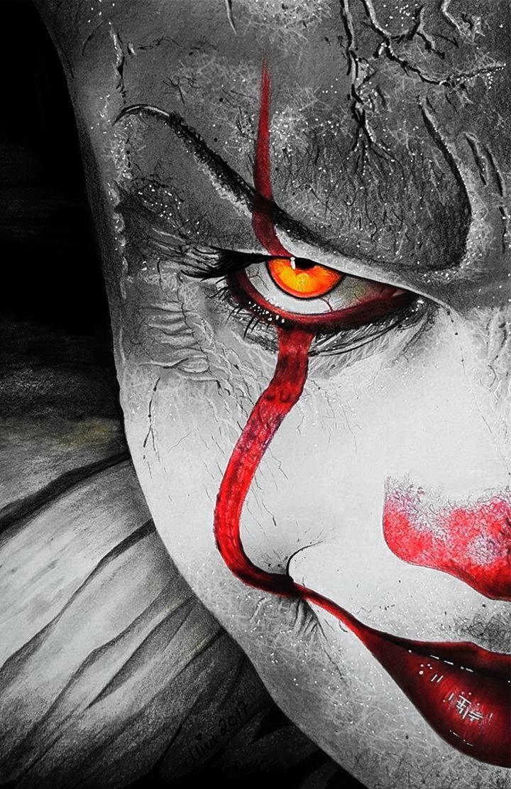 720x1111 Pennywise Wallpaper. Scary drawings, Scary wallpaper, Clown horror