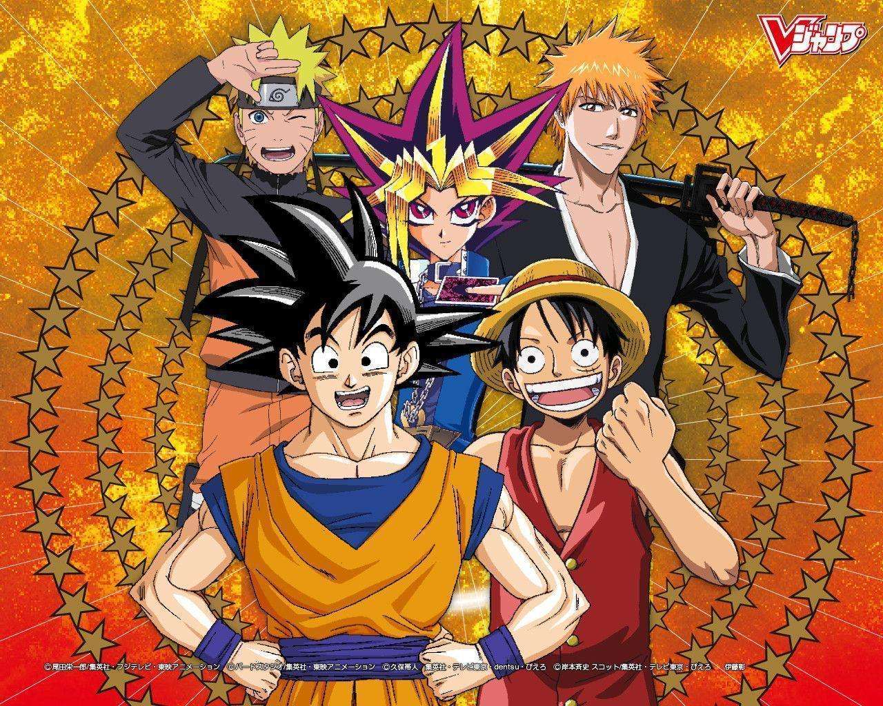 1280x1024 Naruto And Goku Wallpaper HD