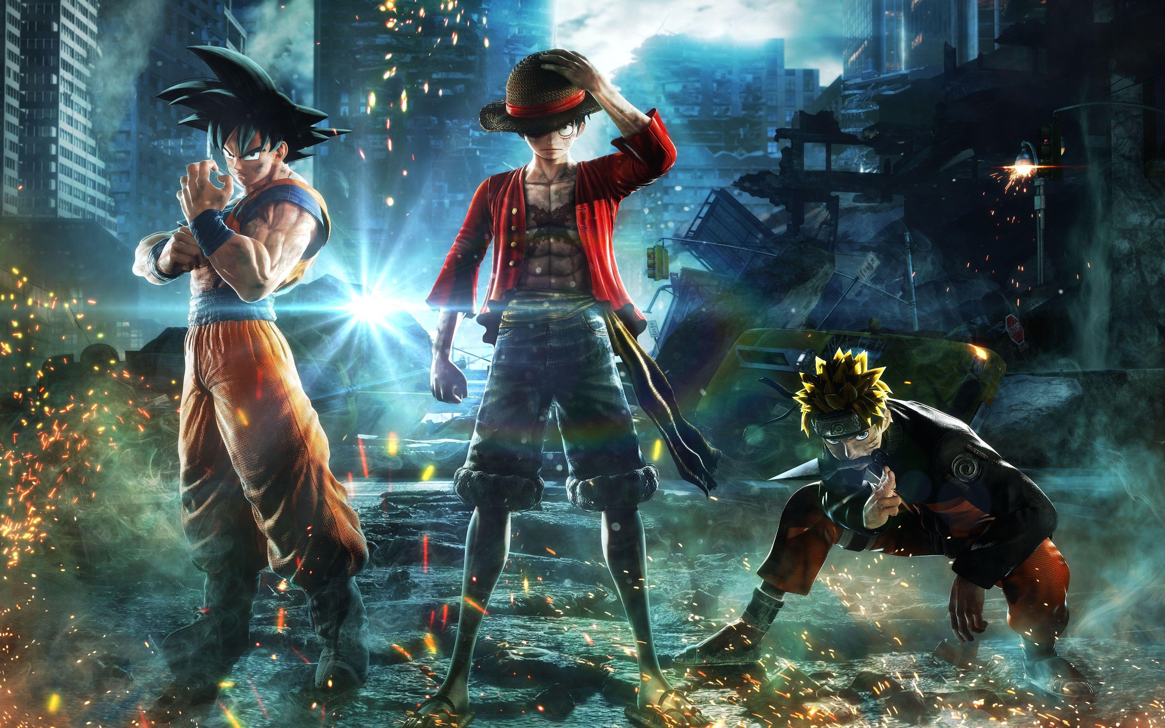 3840x2400 Jump Force Goku Naruto Luffy 4K 8K #Goku #Jump #Force #Naruto #Luffy K # wallpaper #hdwallpaper #desktop. Anime characters, Anime crossover, Anime