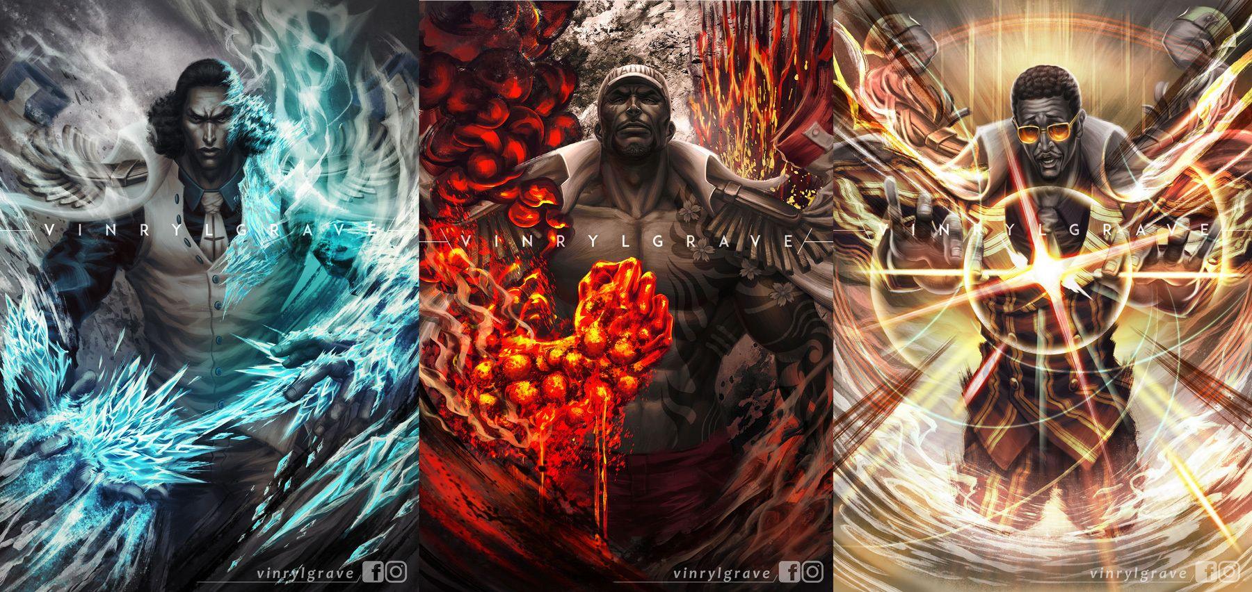 1800x852 Hokage Naruto vs Admirals(One Piece)
