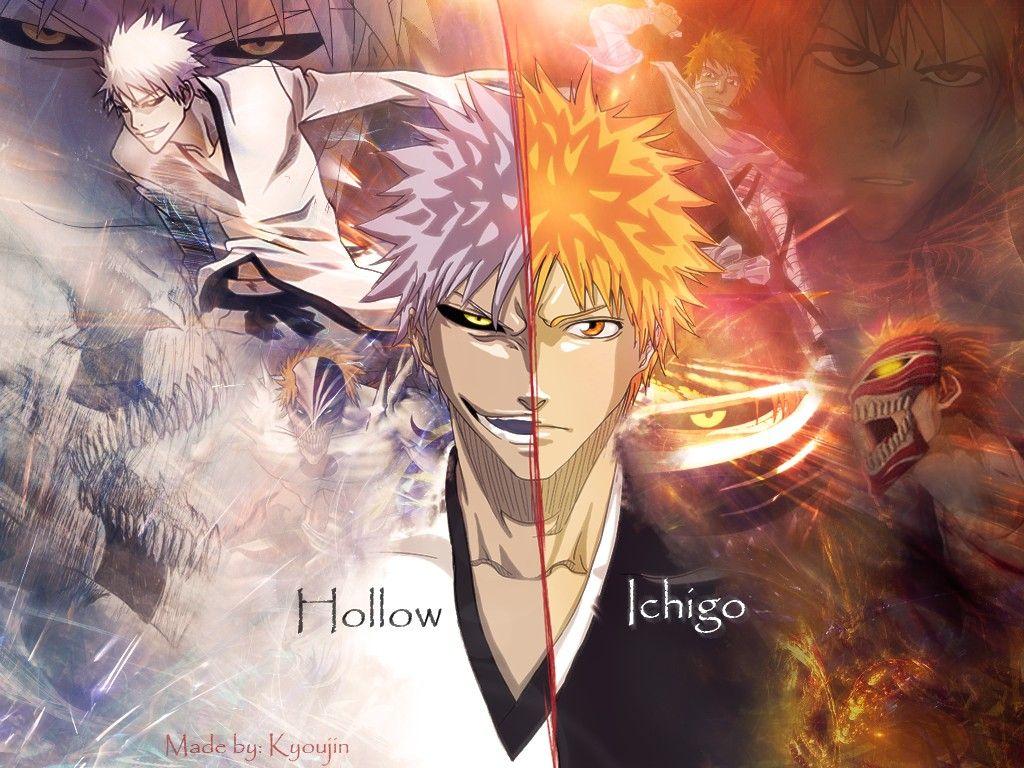 1024x768 Ichigo And Hollow Ichigo