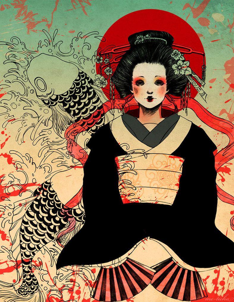 Japanese Geisha Art Wallpapers - Top Free Japanese Geisha Art ...