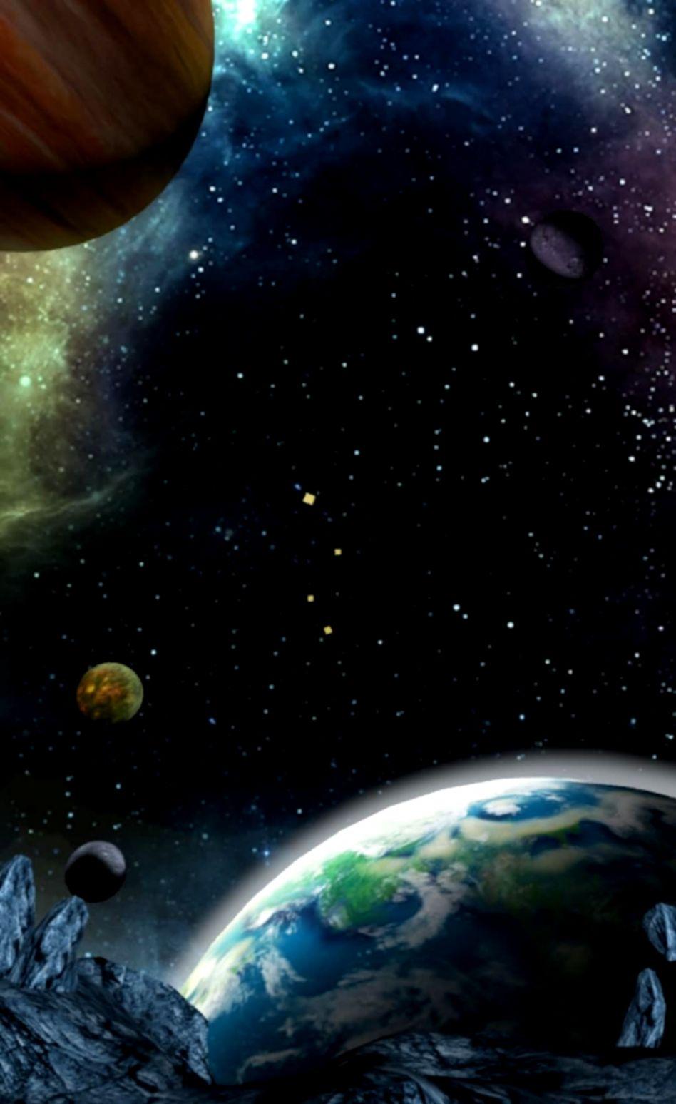 948x1547 3D Galaxy Wallpaper