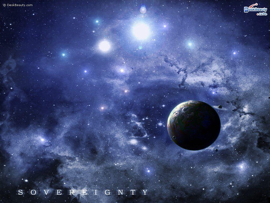 1024x768 3D Galaxy Wallpaper