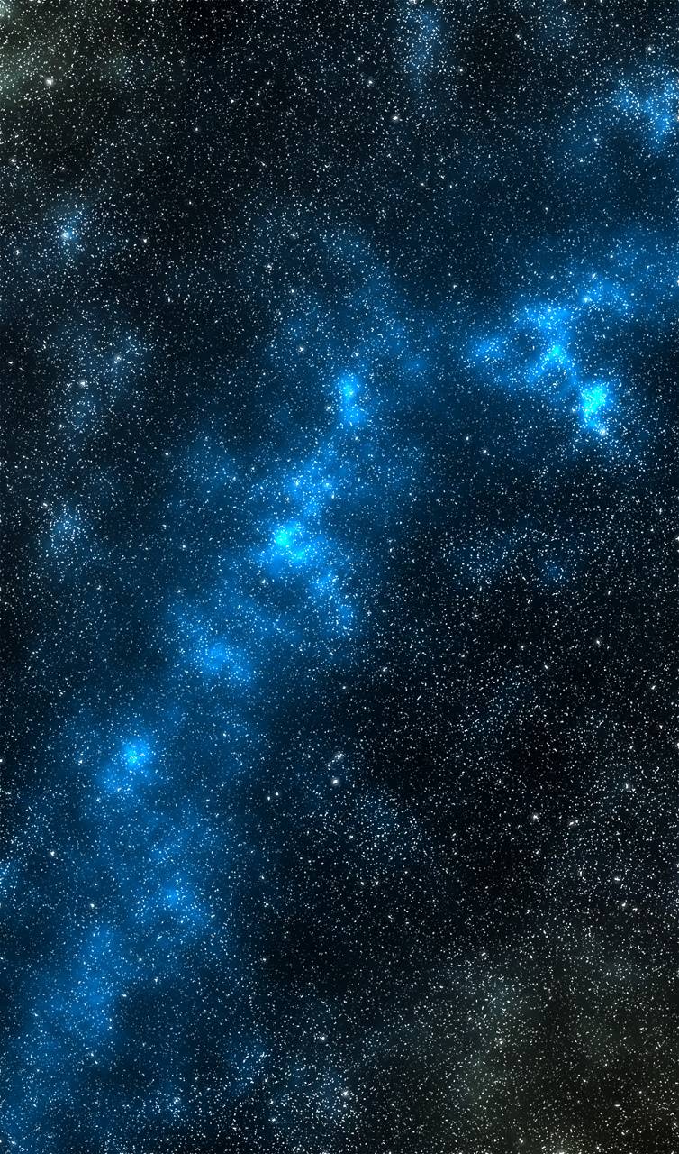 754x1280 Blue galaxy 2 wallpaper