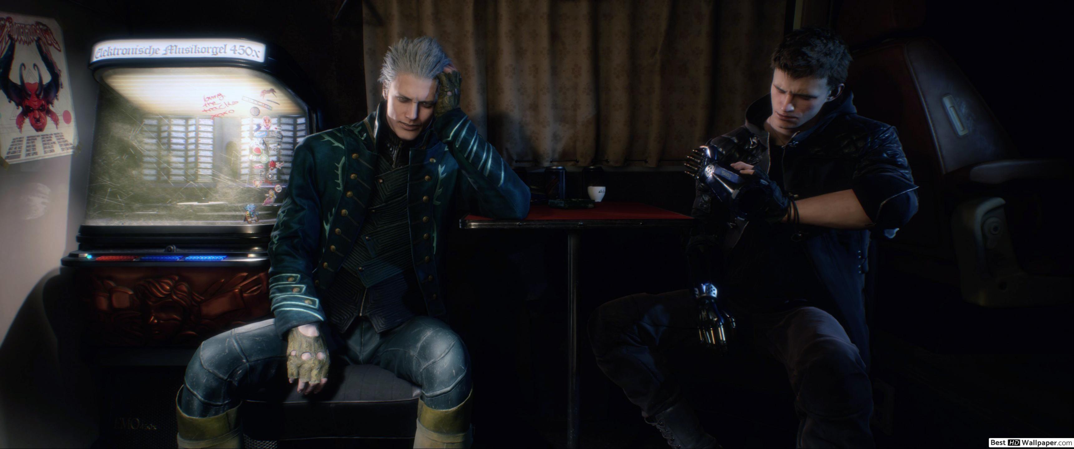 3440x1440 Devil May Cry 5 & Nero HD wallpaper download