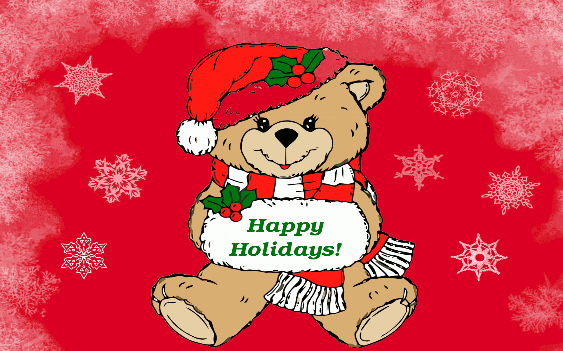 1920x1200 Happy Holidays Wallpaper