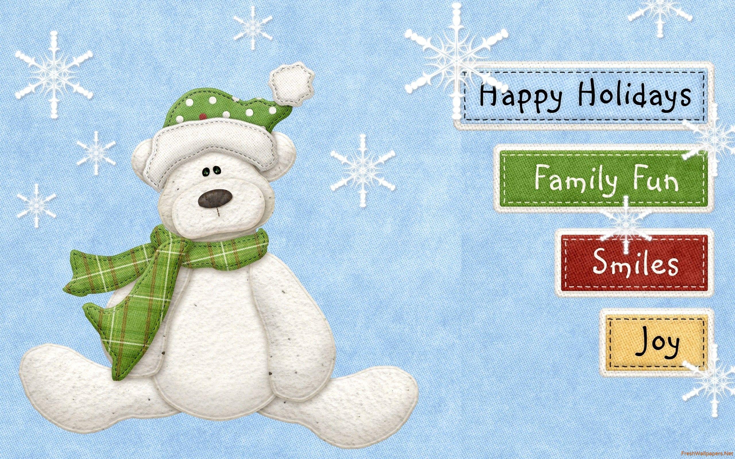 2560x1600 Happy Holidays Fun Joy Wallpaper Winter Holidays Funny Wallpaper & Background Download