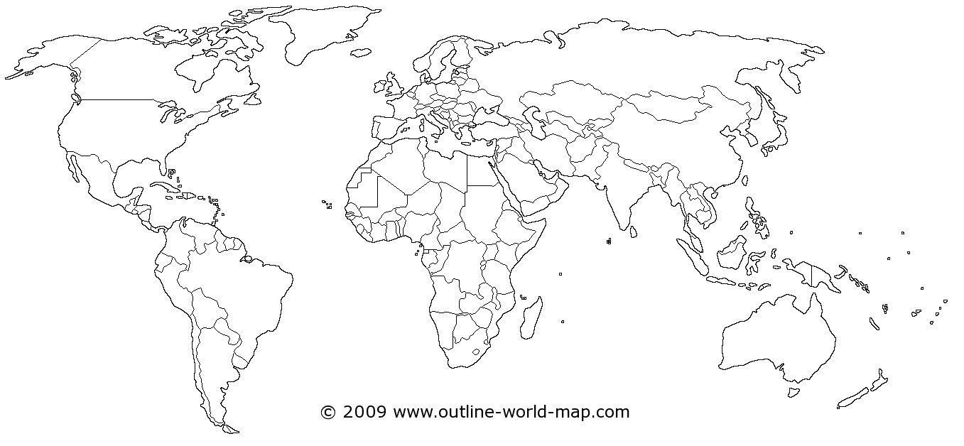 world map high resolution blank