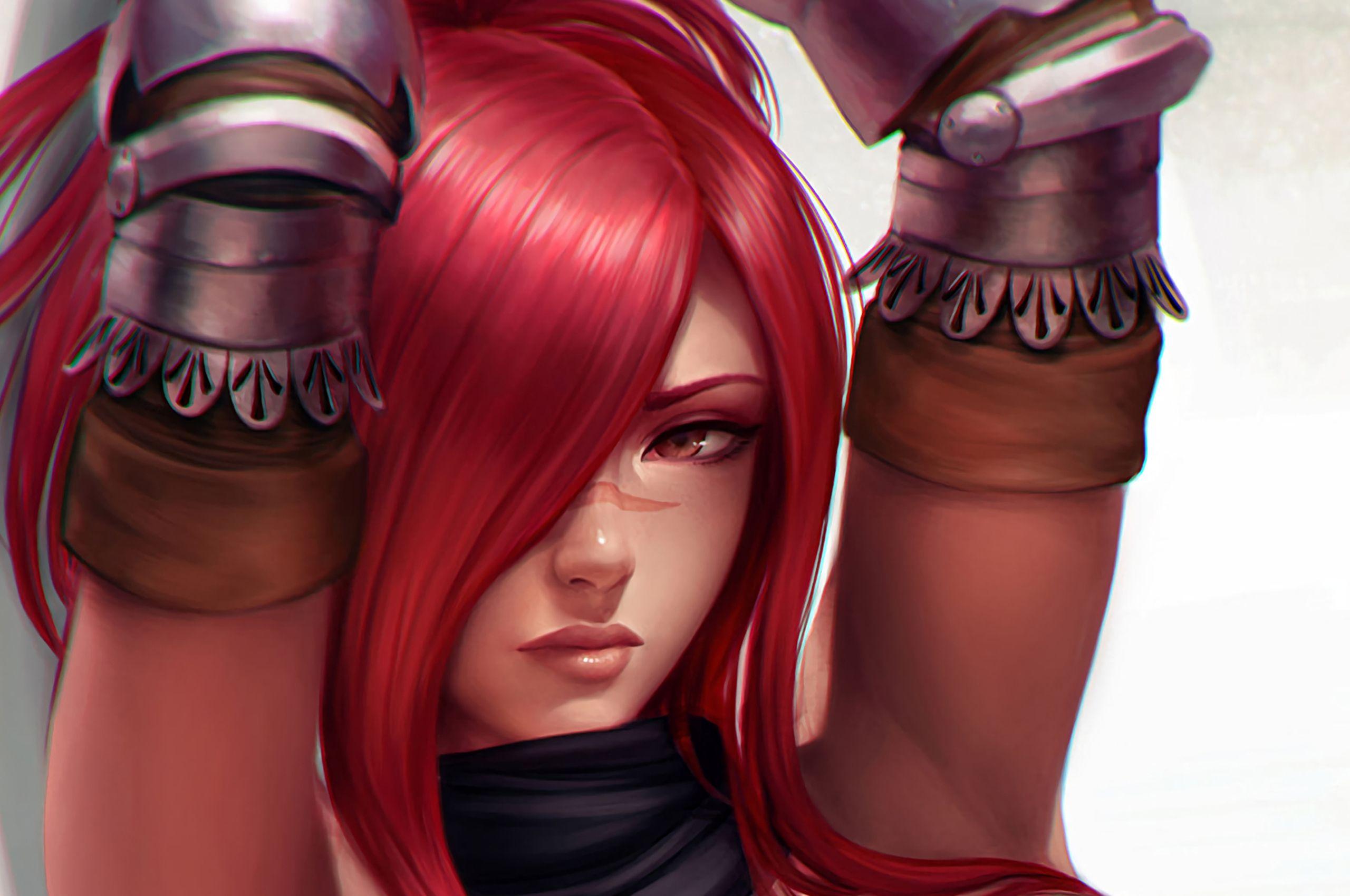 2560x1700 Digital Art Red Head Mirco Cabbia Scarlet Erza Fairy Tail Chromebook Pixel HD 4k Wallpaper, Image, Background, Photo and Picture
