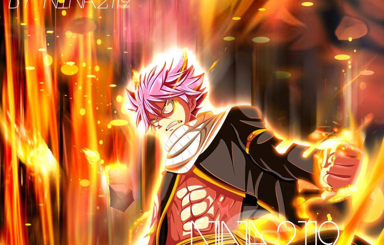 1332x850 Wallpaper anime, art, Fairy Tail, Natsu Dragneel, Fairy tail image for desktop, section сёнэн