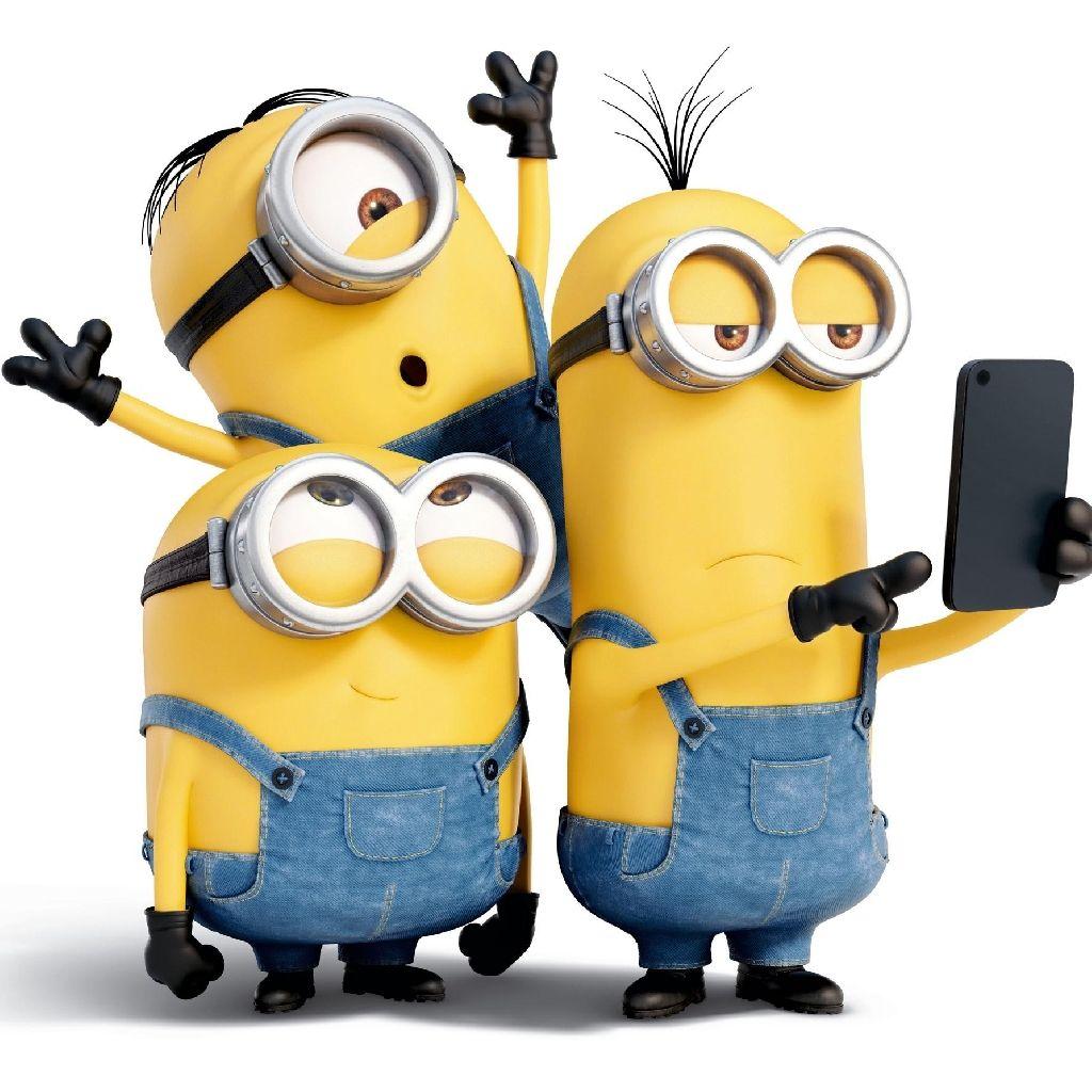 1024x1024 iPad Wallpaper Minions with a smartphone HD Wallpaper