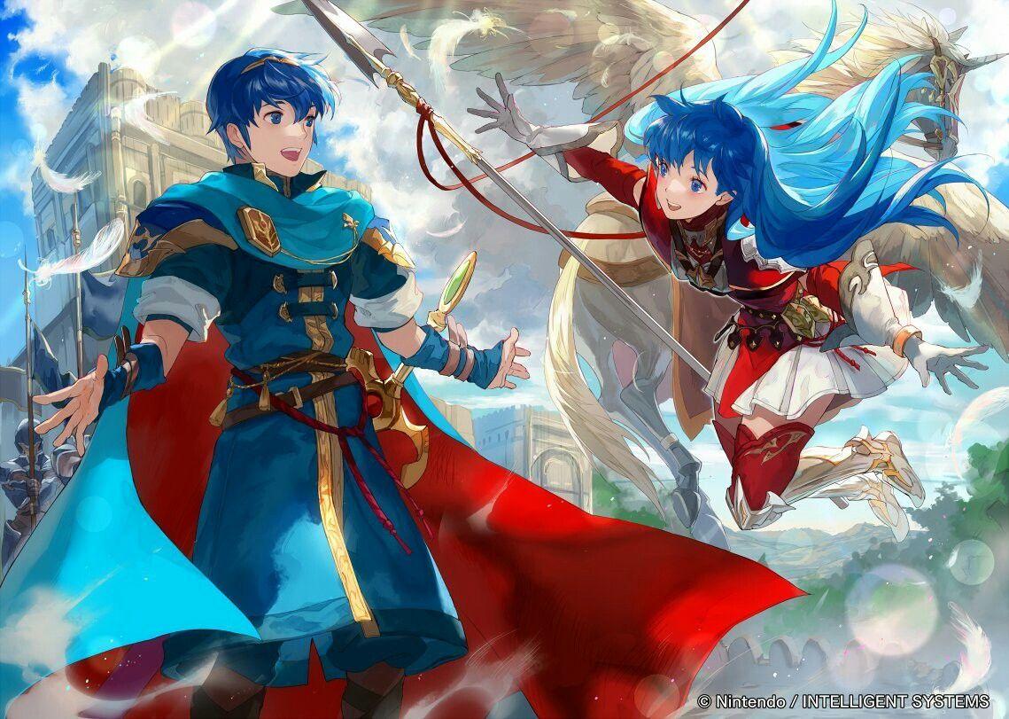 1139x811 Marth and Caeda by Mayo. Fire emblem wallpaper, Fire emblem marth, Fire emblem shadow dragon