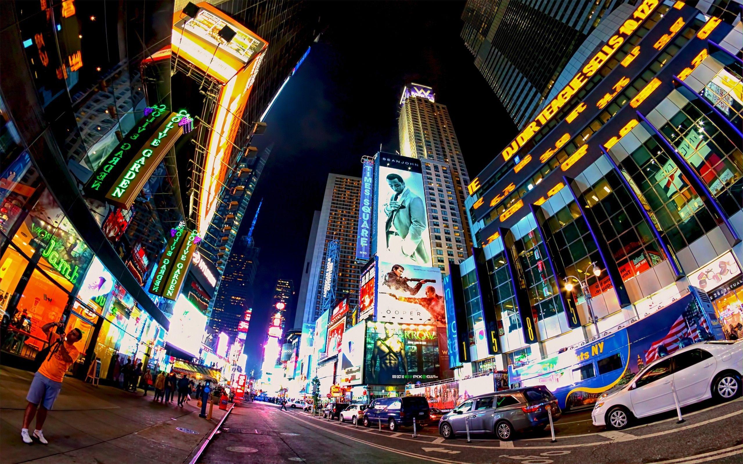 2560x1600 Times Square New York City United States HD Wallpaper