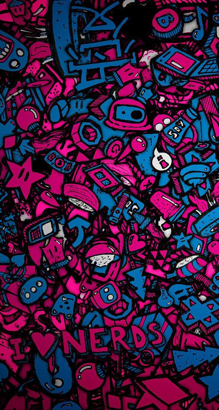 744x1392 Nerd iPhone Wallpaper
