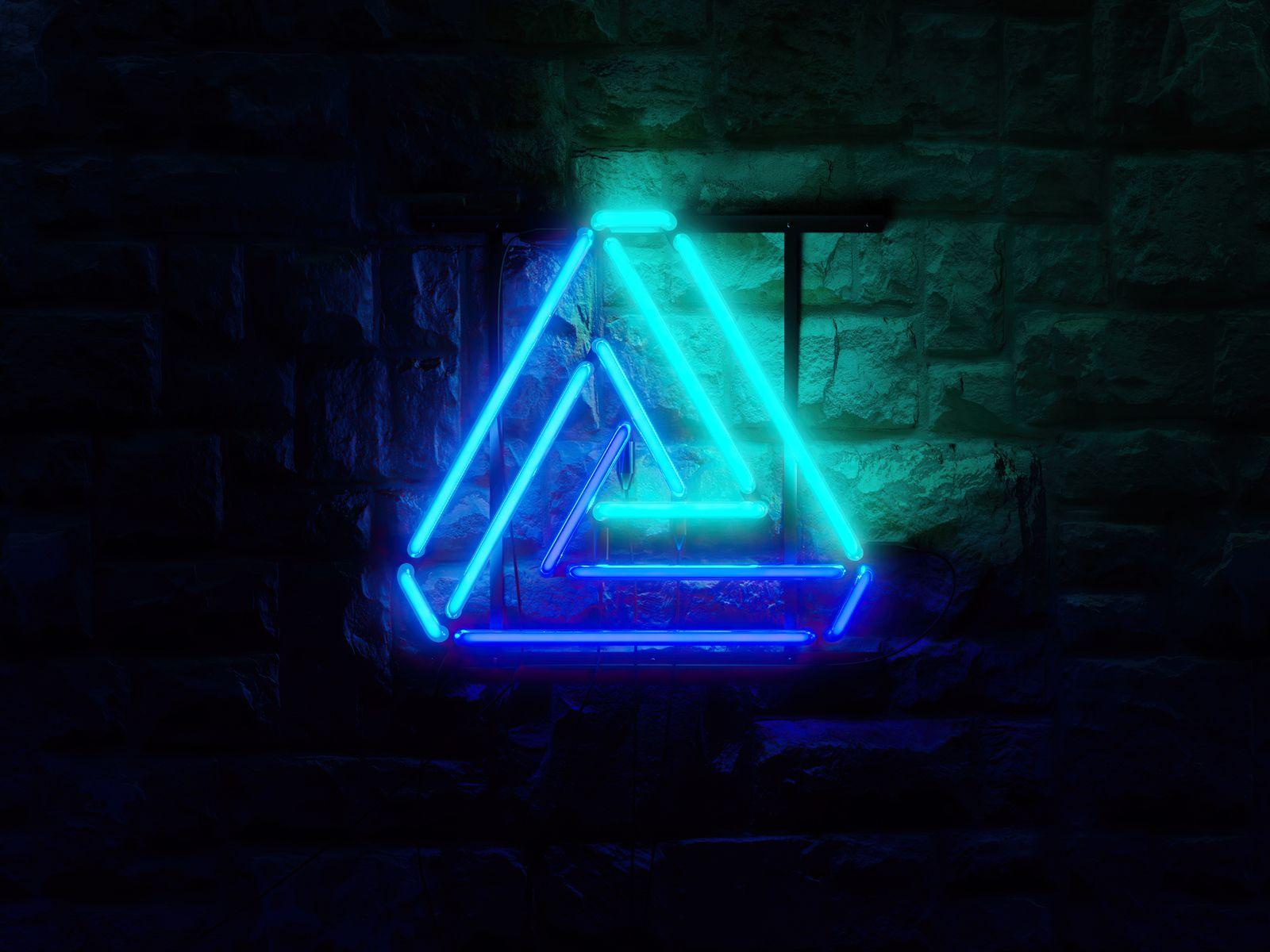 1600x1200 Triangle Neon Glowing 4k 1600x1200 Resolution HD 4k Wallpaper, Image, Background, Photo and Picture