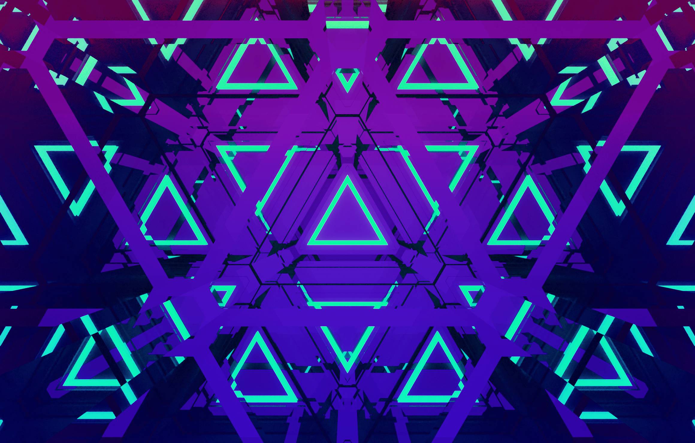 2320x1480 The Neon Triangles Wallpaper, HD Abstract 4K Wallpaper, Image, Photo and Background