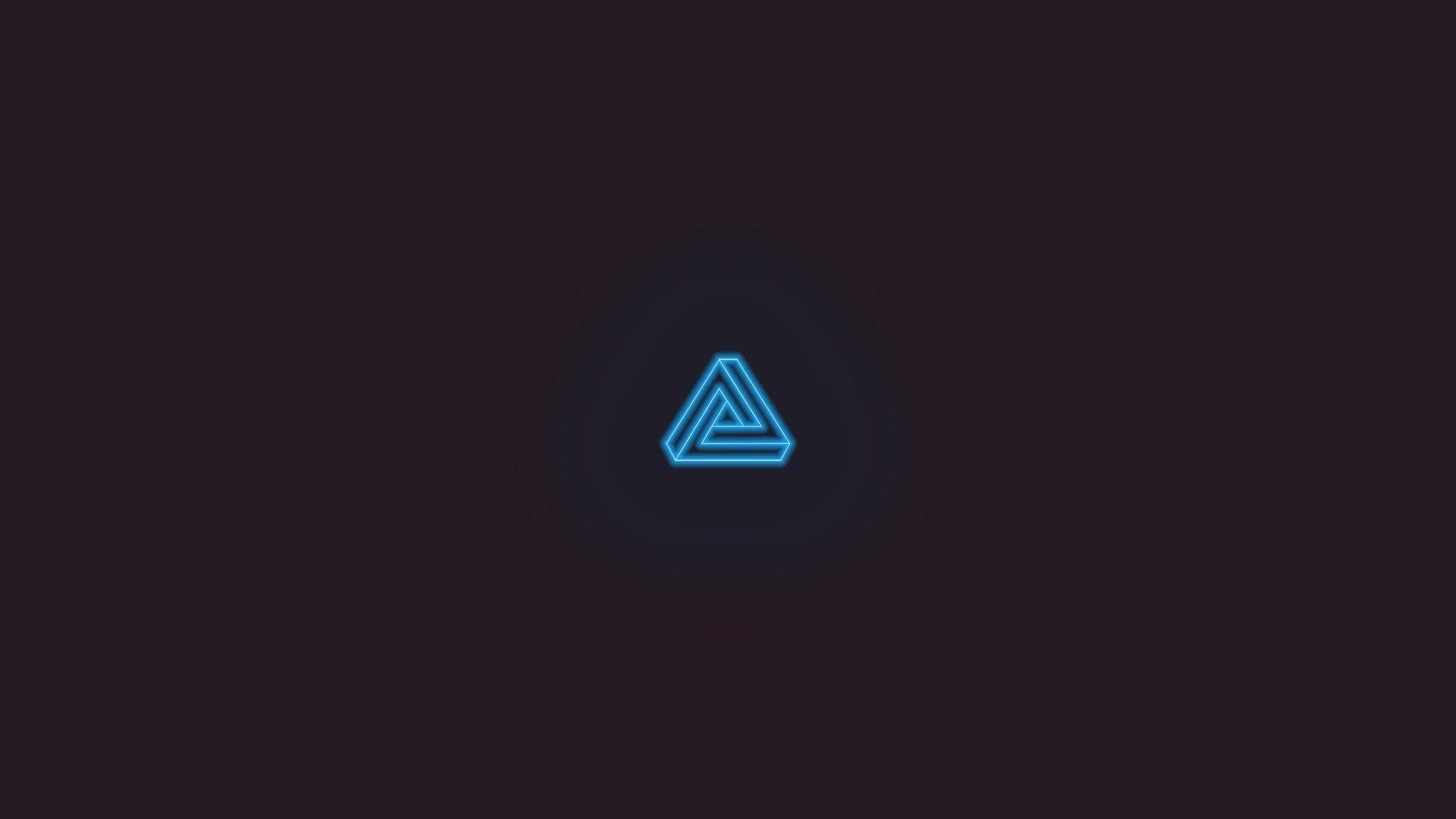 1920x1080 Neon Triangle Wallpaper 1920×1080