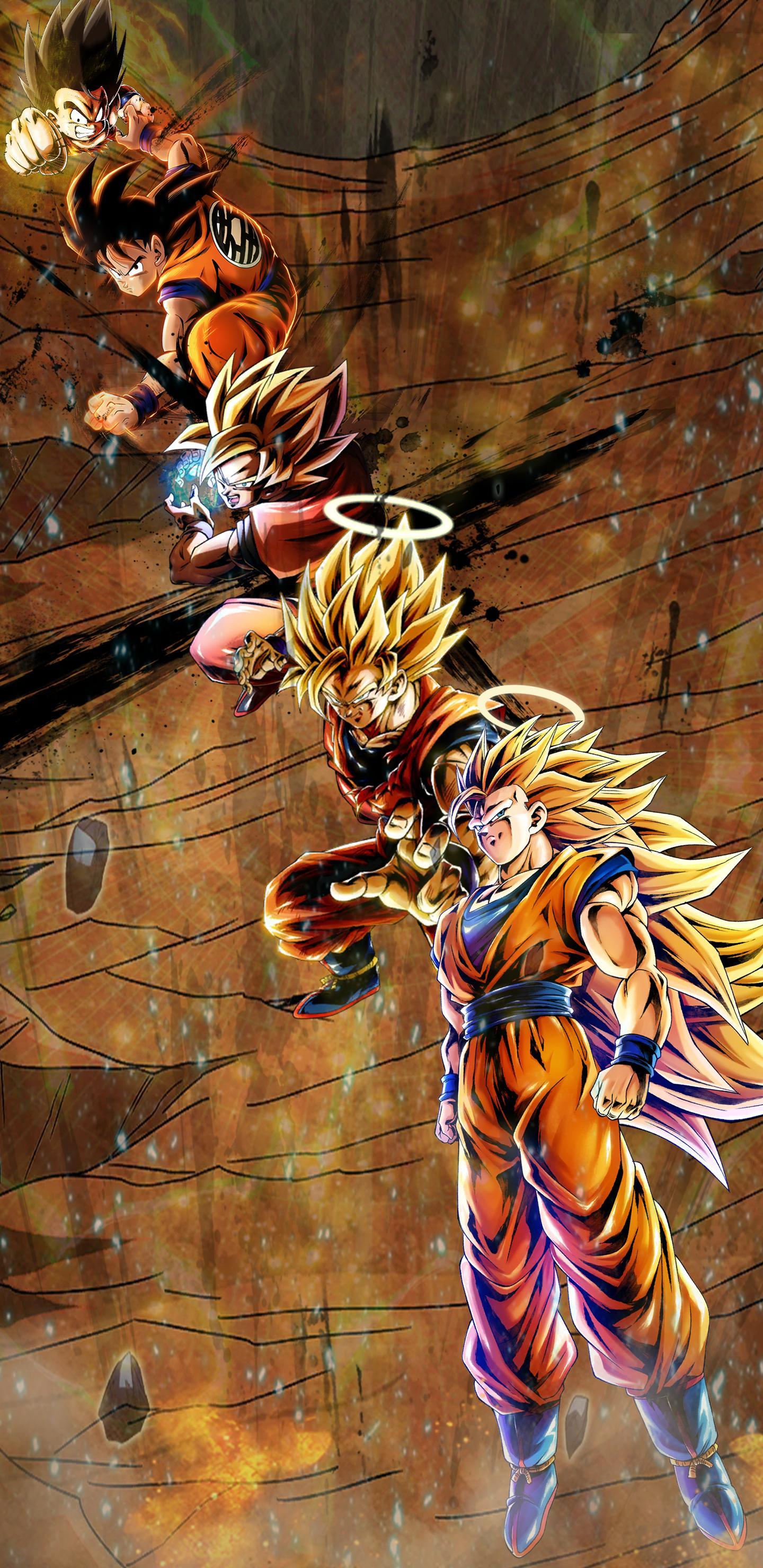 1440x2960 Goku Evolution Wallpaper Phone