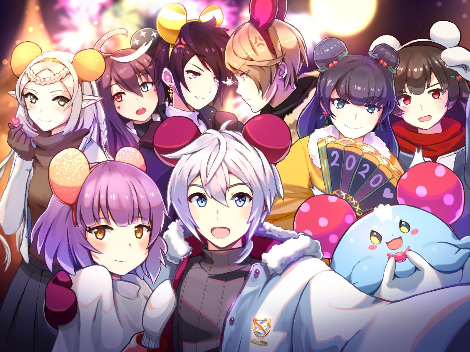 1600x1200 Anime New Year Wallpaper 2020