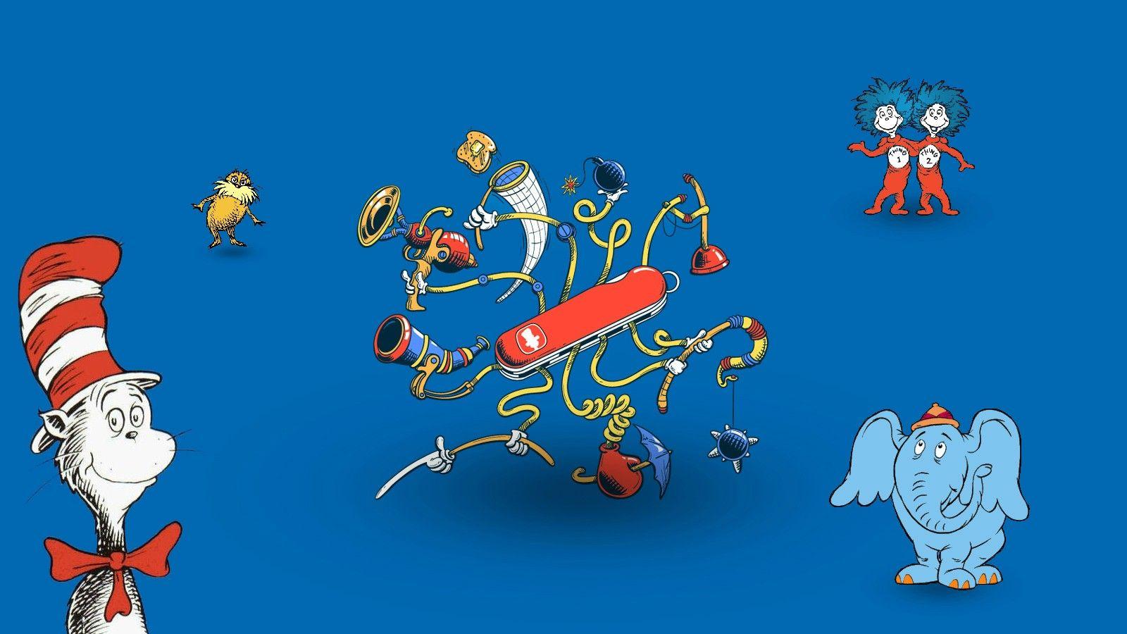 1600x900 Dr Seuss Wallpaper For Computer. Dr. Seuss Quotes Wallpaper, Dr. Seuss Grinch Wallpaper and Dr. Seuss The Lorax Wallpaper