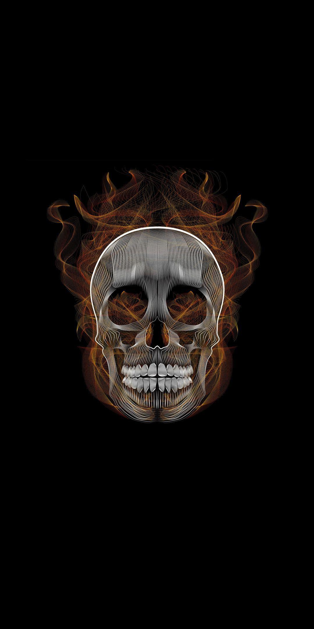 1080x2160 Blend, skull, vector, illustration, 1080x2160 wallpaper. Skull, Skull wallpaper, Skull art