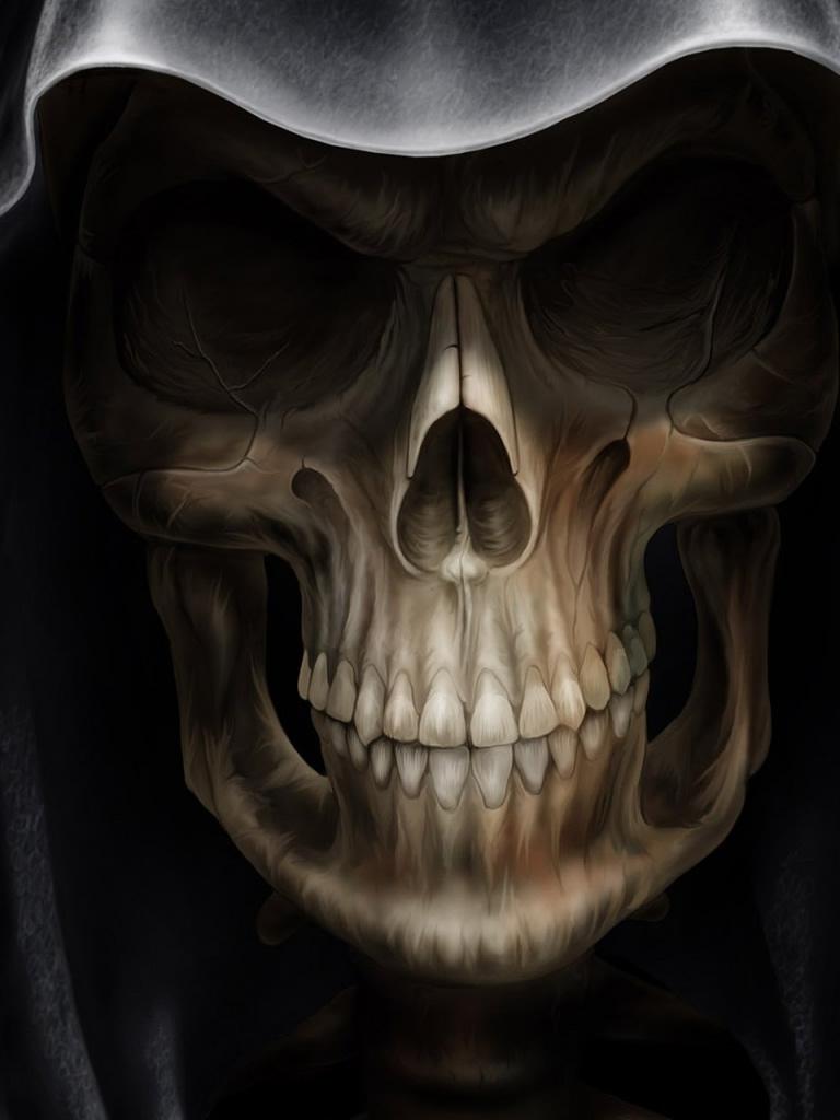 768x1024 Skull wallpaper for iphone